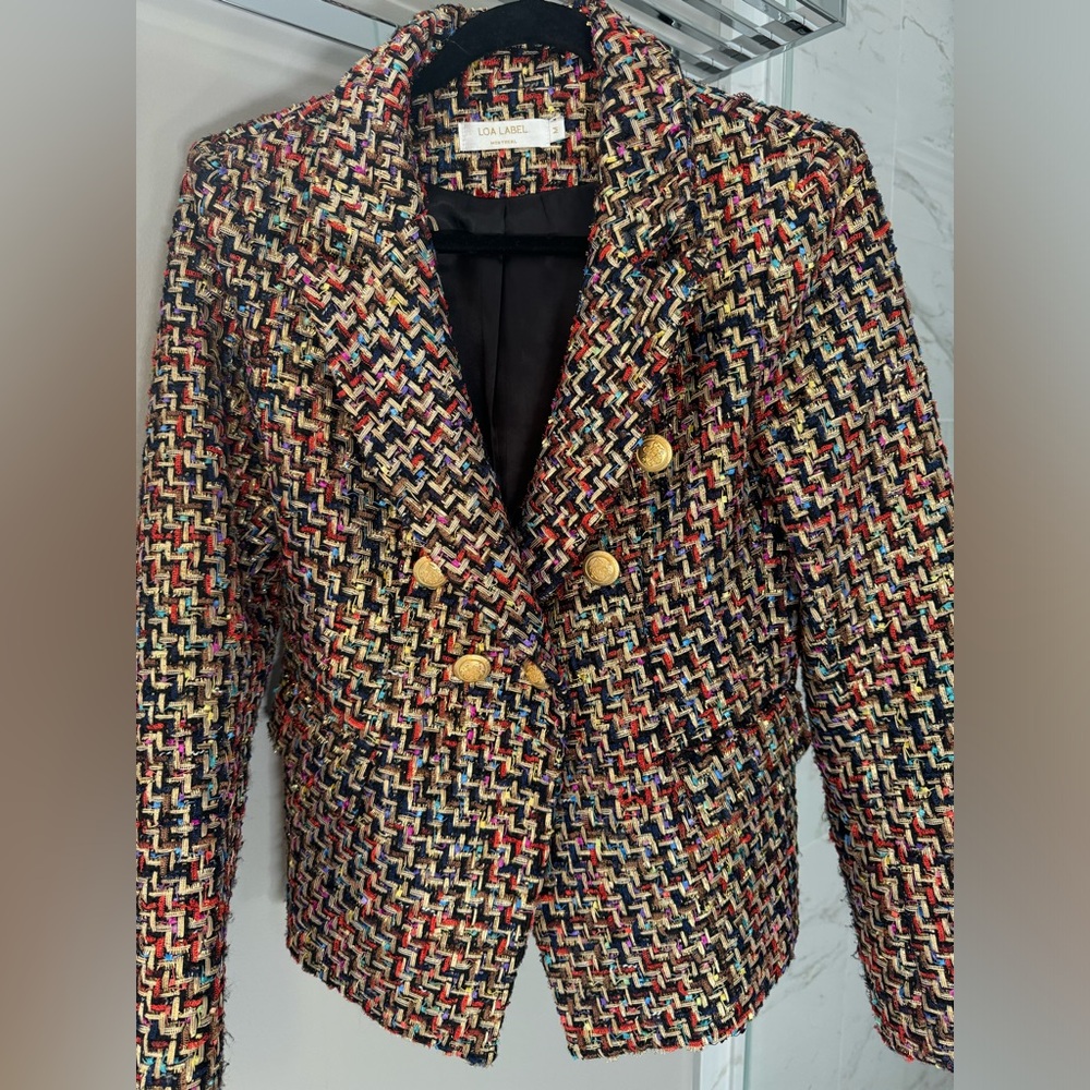 Multicolor Tweed Jacket